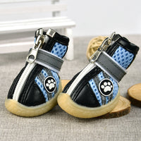 HKM-4332989 Breathable Reflective Mesh Dog Shoes in Red, Yellow, and Blue – Multiple Sizes Available