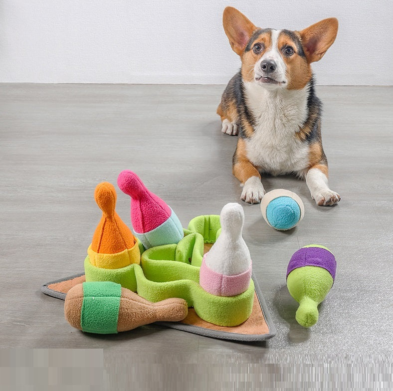 HKM-433299 Pet Puzzle Play Tibetan Food Sports Training Bowling Toys