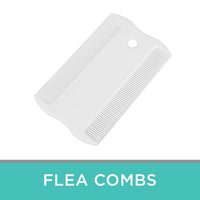 HKM-4333629 Double-Sided Flea Comb for Pets - Cat & Dog Face Comb with Dense Teeth for Easy Grooming