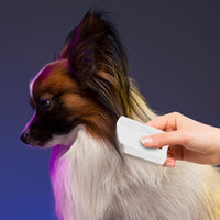 HKM-4333629 Double-Sided Flea Comb for Pets - Cat & Dog Face Comb with Dense Teeth for Easy Grooming