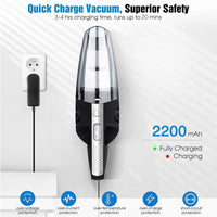 HKM-433363 Portable Handheld Rechargeable Car Vacuum Cleaner with 120W Power and Powerful Suction