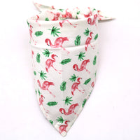 HKM-4333757 Pet Dog Saliva Towel with Floral Design - Cotton Material, Casual Style, Multiple Colors Available