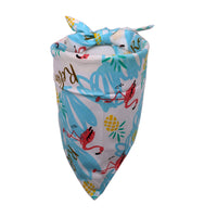 HKM-4333757 Pet Dog Saliva Towel with Floral Design - Cotton Material, Casual Style, Multiple Colors Available