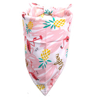HKM-4333757 Pet Dog Saliva Towel with Floral Design - Cotton Material, Casual Style, Multiple Colors Available