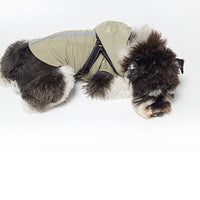 HKM-4334525 Reflective Pet Raincoat Poncho for Large Dogs - Casual Gray, Green, Rose Red Options