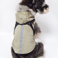HKM-4334525 Reflective Pet Raincoat Poncho for Large Dogs - Casual Gray, Green, Rose Red Options