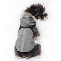 HKM-4334525 Reflective Pet Raincoat Poncho for Large Dogs - Casual Gray, Green, Rose Red Options