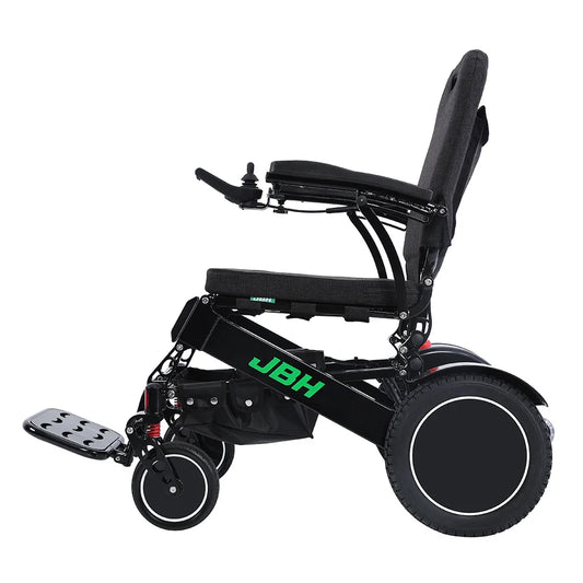 HKM-433555 Folding Electric Wheelchair with Removable Battery, 20km Driving Range, Aluminum Alloy Frame, D36 Model