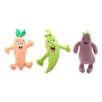 HKM-4335805 Soft Plush Squeaky Chew Toy for Medium to Large Dogs - Vegetable Design Pet Accessory