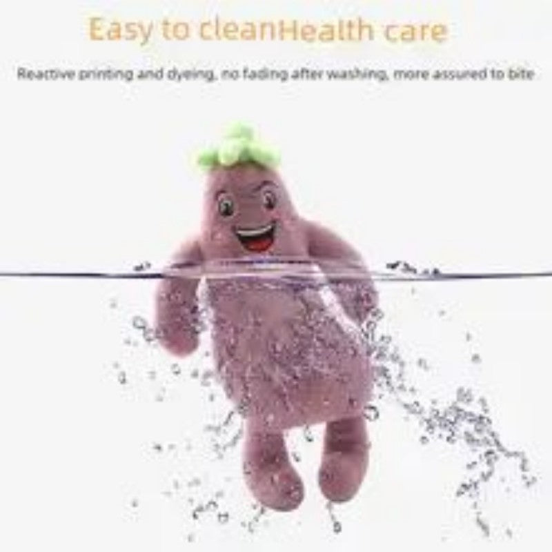HKM-4335805 Soft Plush Squeaky Chew Toy for Medium to Large Dogs - Vegetable Design Pet Accessory
