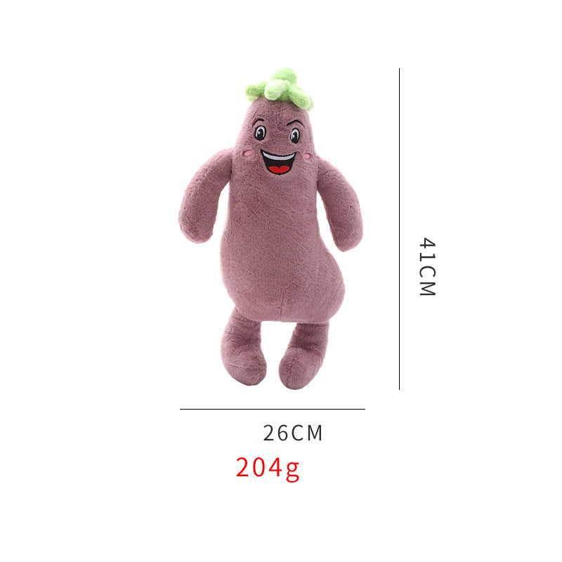 HKM-4335805 Soft Plush Squeaky Chew Toy for Medium to Large Dogs - Vegetable Design Pet Accessory