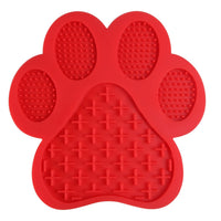 HKM-4336317 Silicone Dog Bath Lick Pad - Food-Grade, Non-Toxic, Paw Shaped, Durable and Flexible, 180mm x 180mm