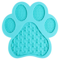 HKM-4336317 Silicone Dog Bath Lick Pad - Food-Grade, Non-Toxic, Paw Shaped, Durable and Flexible, 180mm x 180mm