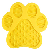 HKM-4336317 Silicone Dog Bath Lick Pad - Food-Grade, Non-Toxic, Paw Shaped, Durable and Flexible, 180mm x 180mm