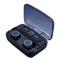 HKM-433747 Bluetooth Wireless Headset with Digital Power Display, Touch Control, and IPX7 Waterproof Rating
