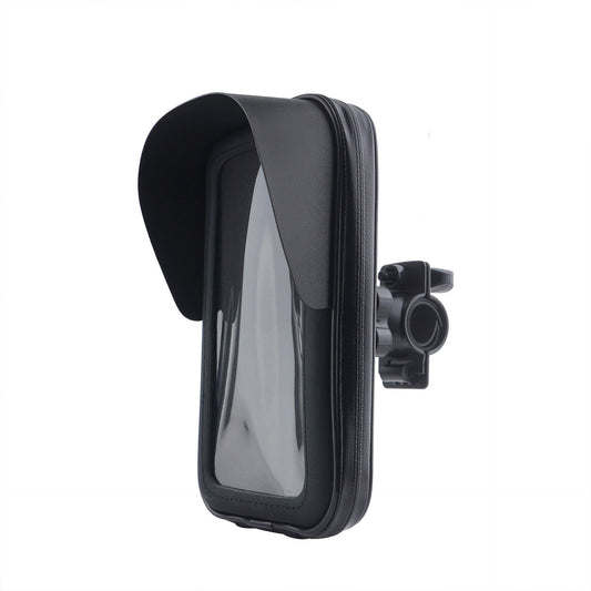 HKM-433747 Waterproof Cycling Phone Bag Bracket for Devices Up to 6.5 inches, PU Leather, Multiple Colors
