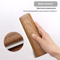 HKM-4337597 20cm Solid Wood Serrated Horse Sweat Scraper for Grooming and Cleaning