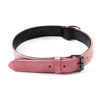 HKM-4338109 Adjustable Microfiber Leather Engraved Dog Collar - Multiple Colors Available