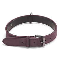 HKM-4338109 Adjustable Microfiber Leather Engraved Dog Collar - Multiple Colors Available