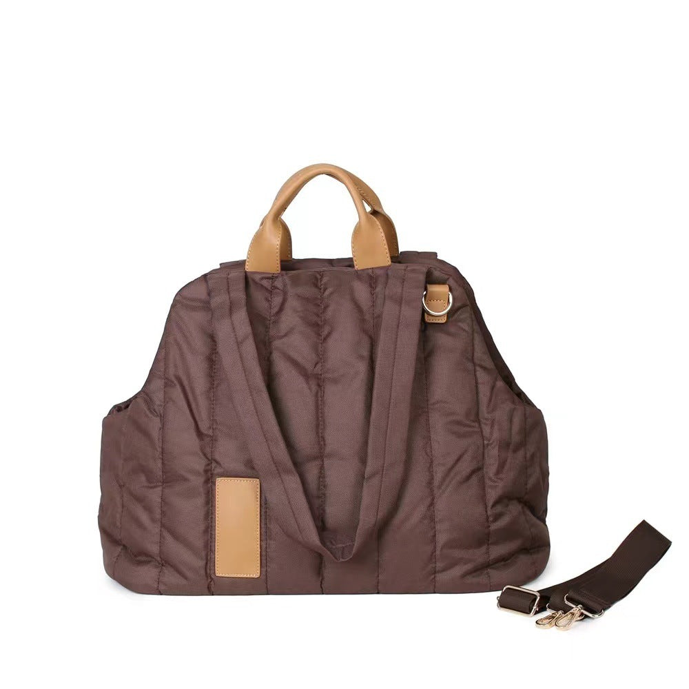 HKM-4338365 Handheld Pet Car Sofa Bag for Cats and Dogs, Soft Cotton-Filled Travel Carrier, Solid Color 46*25*35CM
