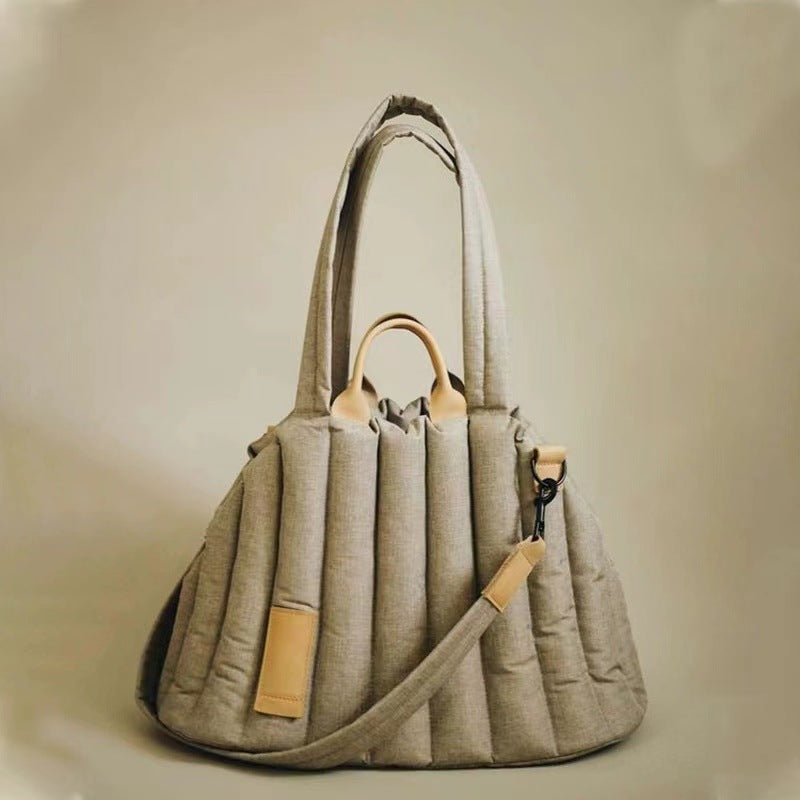 HKM-4338365 Handheld Pet Car Sofa Bag for Cats and Dogs, Soft Cotton-Filled Travel Carrier, Solid Color 46*25*35CM