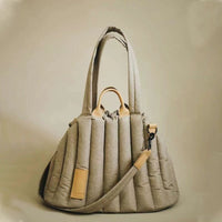 HKM-4338365 Handheld Pet Car Sofa Bag for Cats and Dogs, Soft Cotton-Filled Travel Carrier, Solid Color 46*25*35CM