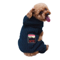 HKM-4340285 Casual Four-Legged Pet Sweater with Velvet Lining - Warm Wool Material