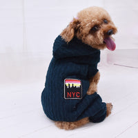 HKM-4340285 Casual Four-Legged Pet Sweater with Velvet Lining - Warm Wool Material