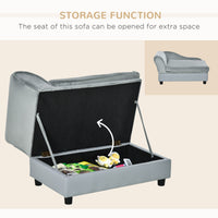 HKM-4340541 Luxury Dog Sofa with Hidden Storage for Small Pets