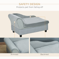 HKM-4340541 Luxury Dog Sofa with Hidden Storage for Small Pets