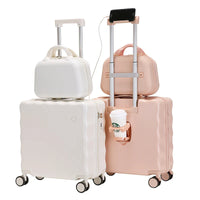 HKM-434067 Kids Trolley Bag with Phone Holder – Lightweight Spinner Luggage for Travel