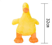 HKM-4341565 Plush Duck Dog Toy with Sound, Designed for Boredom Relief and Biting Resistance, 32 x 16 cm