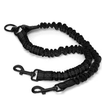 HKM-4341693 Light Gray Monochrome Double-Ended Dog Leash - 50cm Polyester Traction Rope