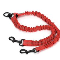 HKM-4341693 Light Gray Monochrome Double-Ended Dog Leash - 50cm Polyester Traction Rope