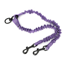 HKM-4341693 Light Gray Monochrome Double-Ended Dog Leash - 50cm Polyester Traction Rope