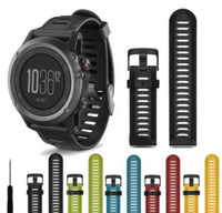 HKM-434195 Silicone Sports Watch Strap for Garmin Fenix 3 HR and Fenix 5X - 26mm Compatible Replacement Band