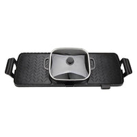 HKM-434195 Smokeless Outdoor Electric Kebab Grill Pan - Portable BBQ Barbecue Griddle