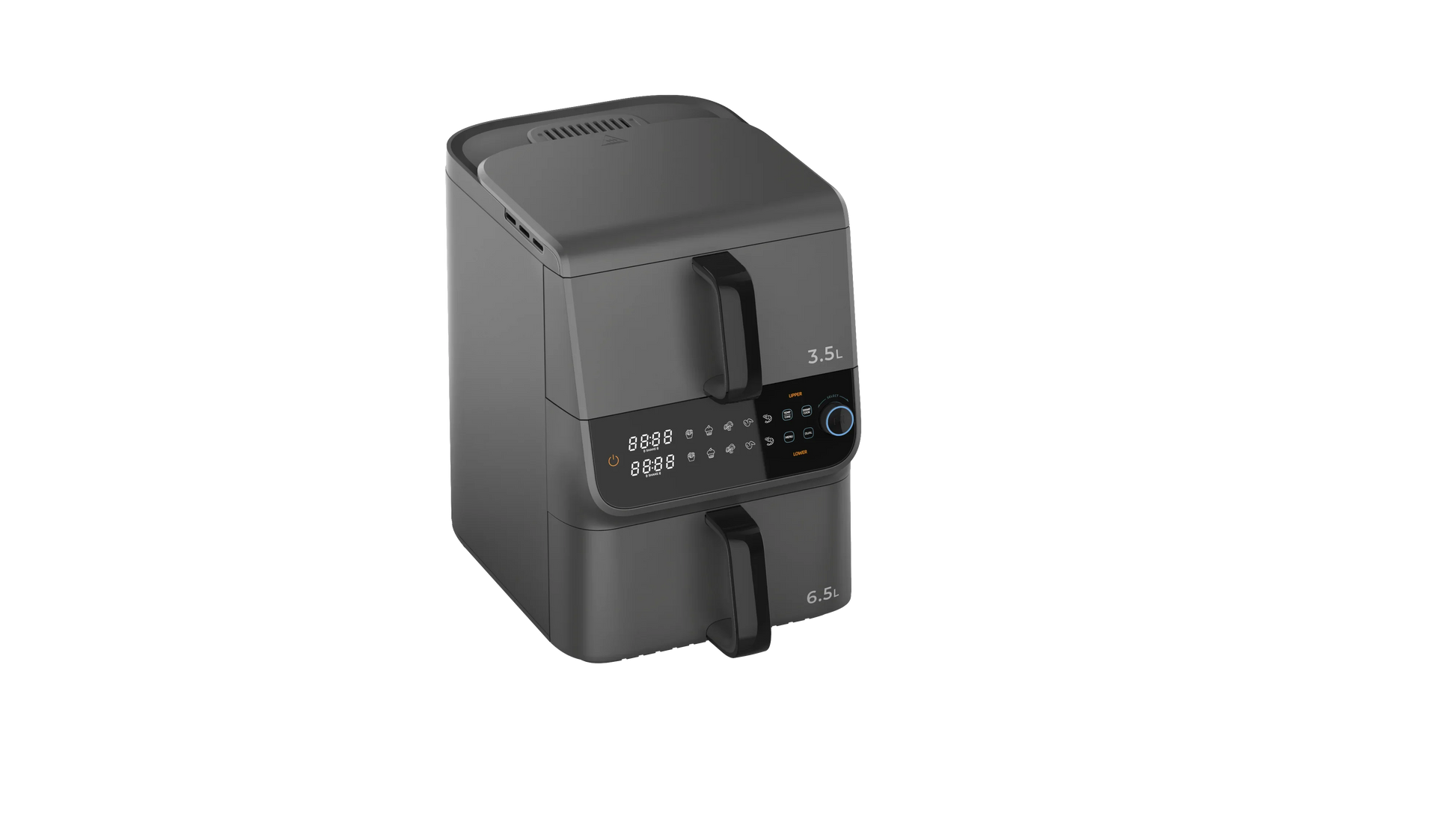 HKM-434259 10L Dual Core Air Fryer with Digital Control, Oil-Free Cooking for Home Use