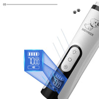 HKM-4345661 LED Electric Nail Clippers with Double Lamp and Rechargeable Battery, Model M5, 2000mAh