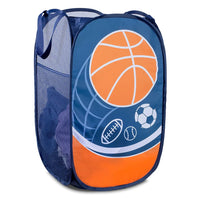 HKM-434579 Portable Pop-up Polyester Mesh Laundry Hamper for Kids - Multi-Colour Options