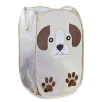HKM-434579 Portable Pop-up Polyester Mesh Laundry Hamper for Kids - Multi-Colour Options
