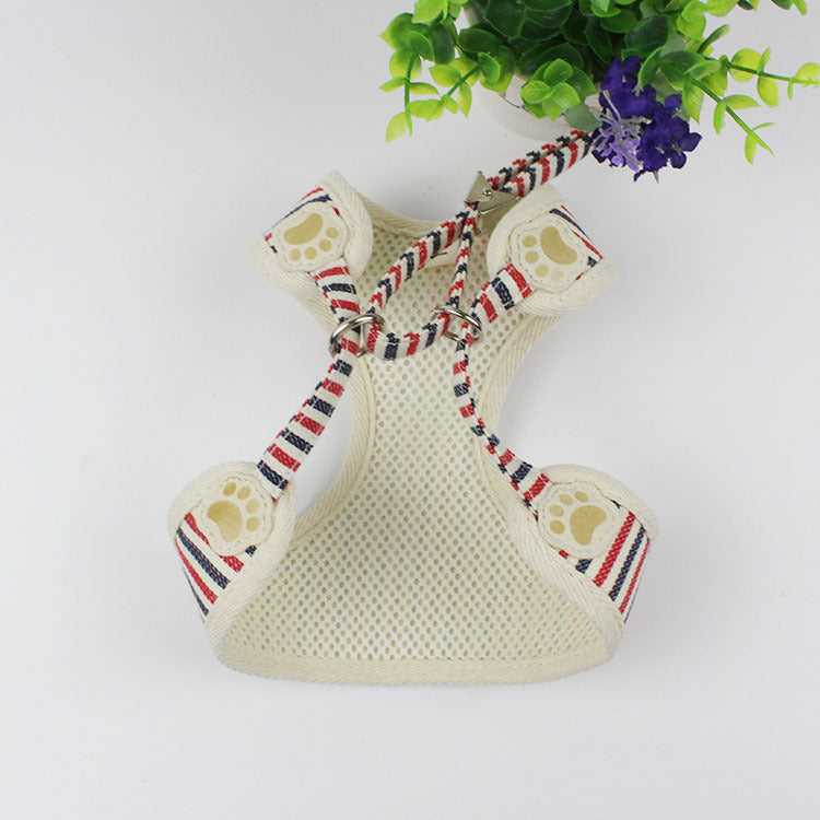 HKM-4346941 Breathable Mesh Pet Chest Harness Vest with Scalable Design