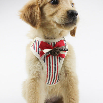 HKM-4346941 Breathable Mesh Pet Chest Harness Vest with Scalable Design
