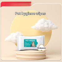 HKM-4347325 Cat Hygiene Disposable Cleaning Wipes - 10 Wipes per Pack
