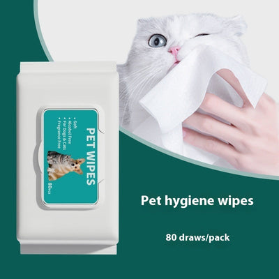 HKM-4347325 Cat Hygiene Disposable Cleaning Wipes - 10 Wipes per Pack
