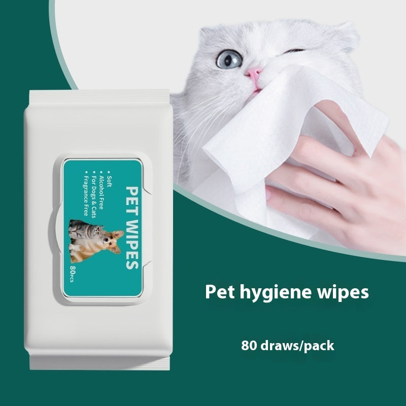 HKM-4347325 Cat Hygiene Disposable Cleaning Wipes - 10 Wipes per Pack
