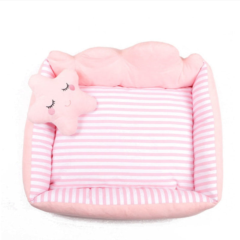 HKM-4347709 Cloud Nest Disassemblable Pet Bed for Easy Washing - Canvas & Cotton, Multiple Sizes Available