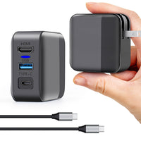 HKM-434899 2-in-1 AC Adapter for Nintendo Switch with TV Conversion and Host Charging