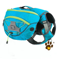 HKM-4349885 Pet Self Backpack for Medium and Large Dogs - Water-Repellent Fabric with Detachable Chest Harness in Purple, Orange, Blue