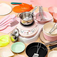 HKM-435091 Electric Mini Kitchen Cooking Playset for Kids - Realistic Kitchenware Toy for Ages 6 and Up